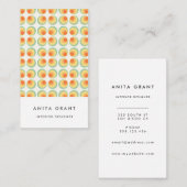 Vintage Kreismuster Visitenkarte (Vorne/Hinten)