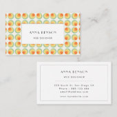 Vintage Kreismuster Visitenkarte (Vorne/Hinten)