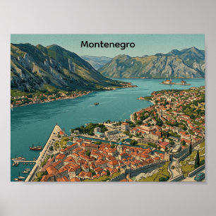 Vintage-Kreuzfahrt durch die Bucht von Kotor und d Poster
