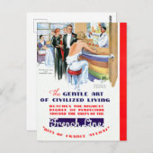 Vintage Kreuzfahrt Postkarte (Vorne/Hinten)