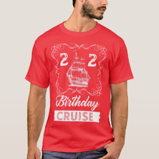 Vintage Kreuzfahrt zum 22. Geburtstag T-Shirt