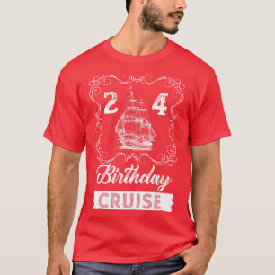 Vintage Kreuzfahrt zum 24. Geburtstag T-Shirt