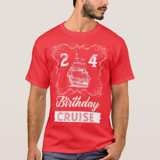 Vintage Kreuzfahrt zum 24. Geburtstag T-Shirt
