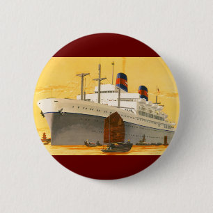 Vintage-Kreuzfahrtschiff in den Orient mit Dschunk Button