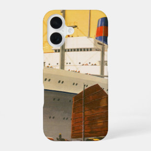Vintage-Kreuzfahrtschiff in den Orient mit Dschunk iPhone 16 Hülle