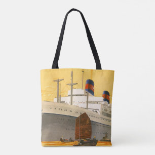 Vintage-Kreuzfahrtschiff in den Orient mit Dschunk Tasche
