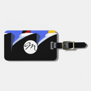 Vintage Kreuzfahrtschiffe Art Deco Poster Gepäckanhänger