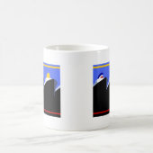 Vintage Kreuzfahrtschiffe Art Deco Poster Kaffeetasse (Mittel)