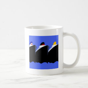 Vintage Kreuzfahrtschiffe Art Deco Poster Kaffeetasse
