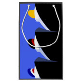 Vintage Kreuzfahrtschiffe Art Deco Poster Kleine Geschenktüte (Rückseite)