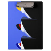 Vintage Kreuzfahrtschiffe Art Deco Poster Klemmbrett (Vorderseite)