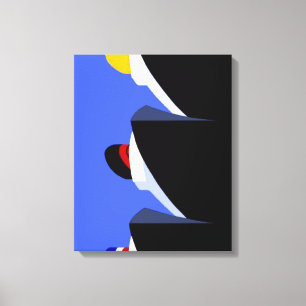 Vintage Kreuzfahrtschiffe Art Deco Poster Leinwanddruck