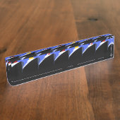 Vintage Kreuzfahrtschiffe Art Deco Poster Namensplakette (Seite)