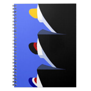 Vintage Kreuzfahrtschiffe Art Deco Poster Notizblock