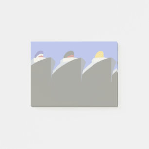 Vintage Kreuzfahrtschiffe Art Deco Poster Post-it Klebezettel
