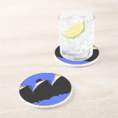 Vintage Kreuzfahrtschiffe Art Deco Poster Sandstein Untersetzer (Seite)