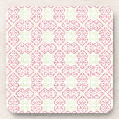 Vintage Kreuzstickerherzen Untersetzer (Vorderseite)