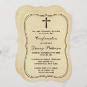 Vintage Kreuzung oder Bestätigung Einladung (Vorne/Hinten)