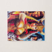 Vintage Kriegerin der Wikinger Puzzle (Horizontal)