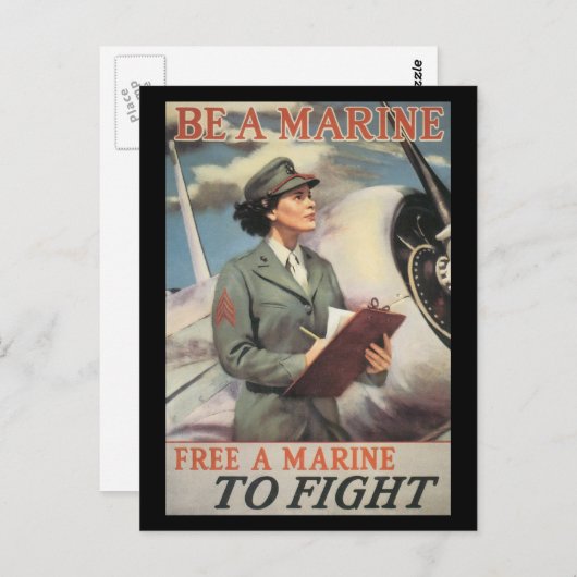 Vintage Kriegspostkarten Postkarte (Vorne/Hinten)