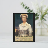 Vintage Kriegspostkarten, US-Krankenversicherungsk Postkarte (Stehend Vorderseite)