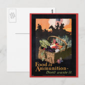 Vintage Kriegspostkarten, Vintage Kriegspostkarten Postkarte (Vorne/Hinten)