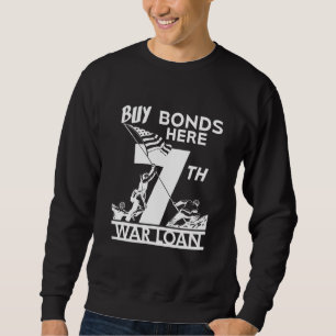 Vintage Kriegspropaganda 7. Kriegskredian Iwo Jima Sweatshirt
