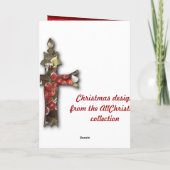 Vintage Krippe Feiertagskarte (Rückseite)