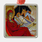 Vintage Krippe Ornament Aus Metall (Vorne)