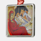 Vintage Krippe Ornament Aus Metall (Links)