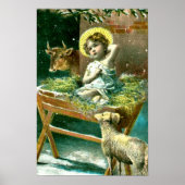 Vintage Krippe Poster (Vorne)