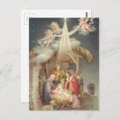 Vintage Krippe Postkarte (Vorne/Hinten)