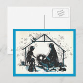 Vintage Krippe Postkarte (Vorne/Hinten)