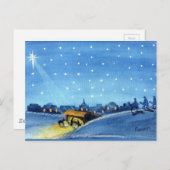 Vintage Krippenkunst Postkarte (Vorne/Hinten)