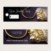 Vintage Kristall Lion Jewelry Price Tags (Vorne & Hinten)