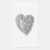 Vintage Kristallkunde Liebe Herzerkrankung Napkins Serviette (Vorderseite)