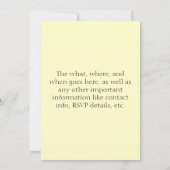 Vintage kroatische Einladungen (Rückseite)