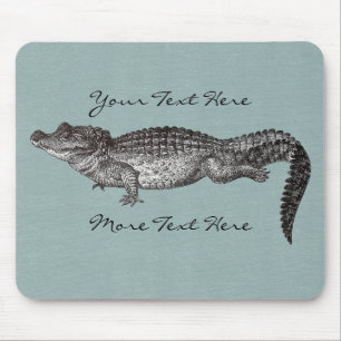Vintage-Krokodil-Mauspad Mousepad