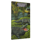 Vintage Krokodile, Meereslebewesen Reptilien Klemmbrett (Rechts)