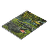 Vintage Krokodile, Meereslebewesen Reptilien Notizblock (Linke Seite)