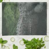 Vintage Krokodile Reptilien, Meerestierleben Geschirrtuch (Gefaltet)