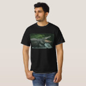Vintage Krokodile Reptilien, Meerestierleben T-Shirt (Vorne ganz)
