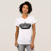 Vintage Krone 02 - Schwarz T-Shirt (Vorne ganz)