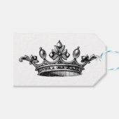 Vintage Krone Geschenkanhänger (Vorderseite (Horizontal))