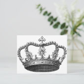 Vintage Krone Postkarte (Stehend Vorderseite)