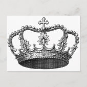 Vintage Krone Postkarte (Vorderseite)