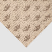 Vintage Krone und deutscher Text Seidenpapier (Ausschnitt)