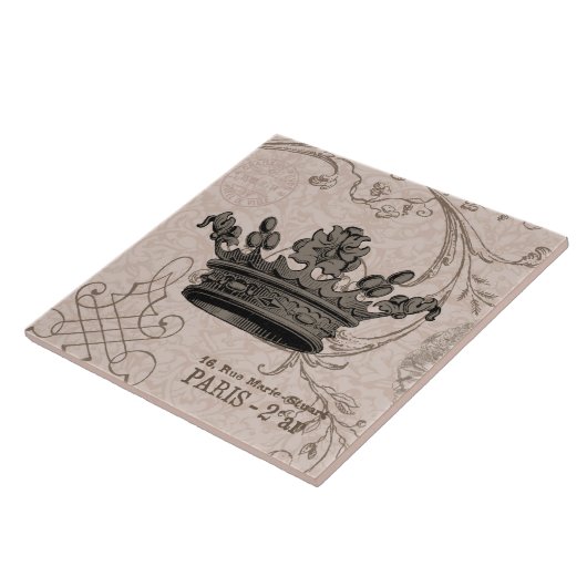 Vintage Kronen… Fliese (Seite)