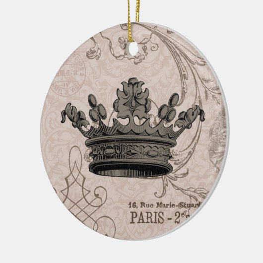 Vintage Kronen… Verzierung Keramikornament (Links)