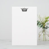 Vintage Kronenbildnerei Briefpapier (Stehend Vorderseite)